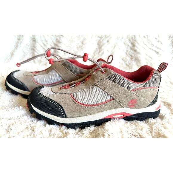 Timberland Other - Timberland Girls‎ Sneakers Hiking Shoes Size 2.5 Beige Pink